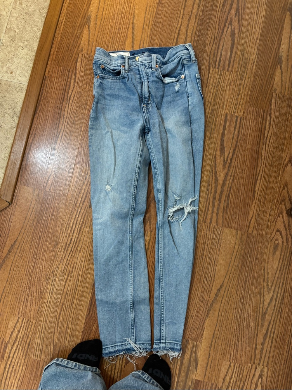 GAP Light Blue Ripped Skinny Jeans